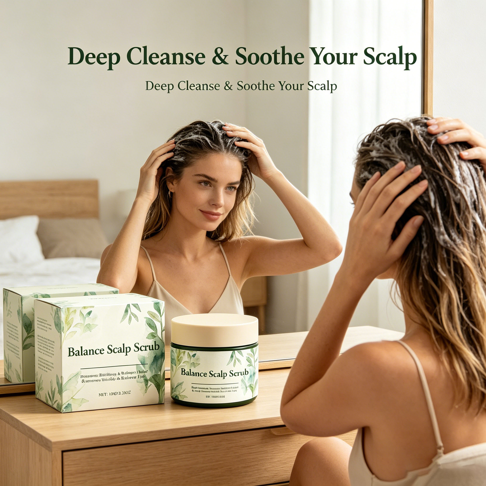 Scalp Scrub Exfoliant - Crème exfoliante pour le cuir chevelu,