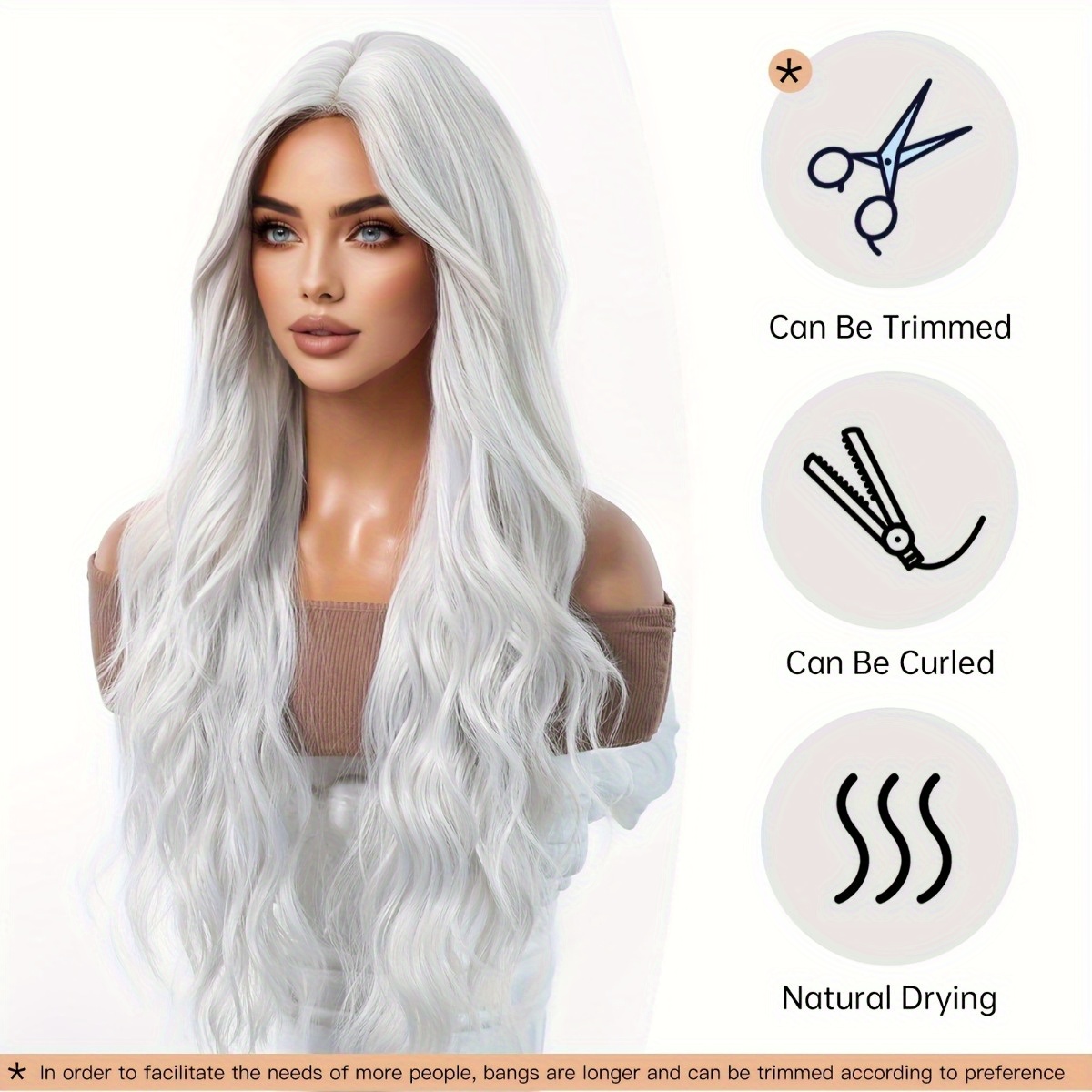 Hair Care Nature - Perruque en fibre synthétique de marque