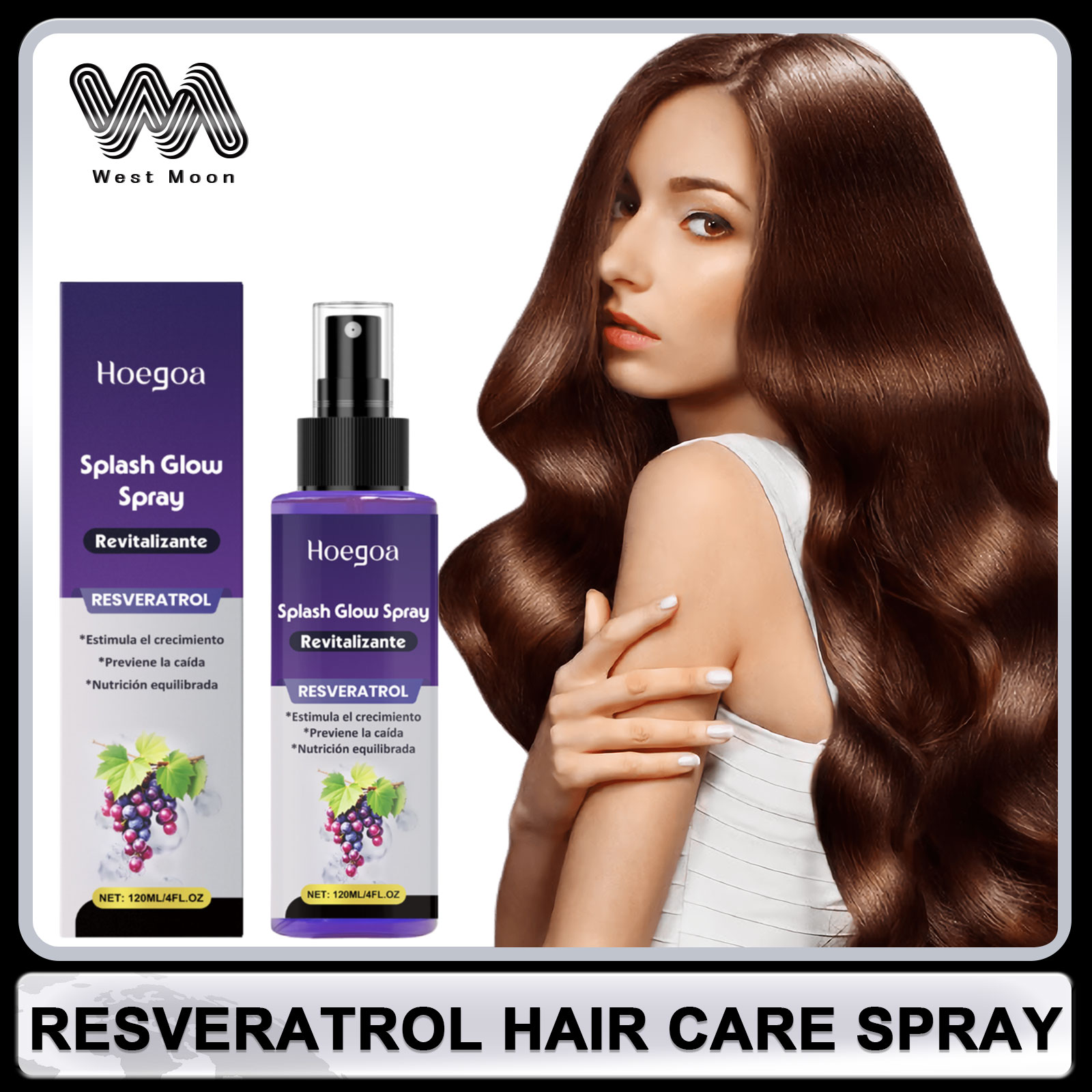 Hair Care Nature - Resveratrol Spray de soin capillaire Anti