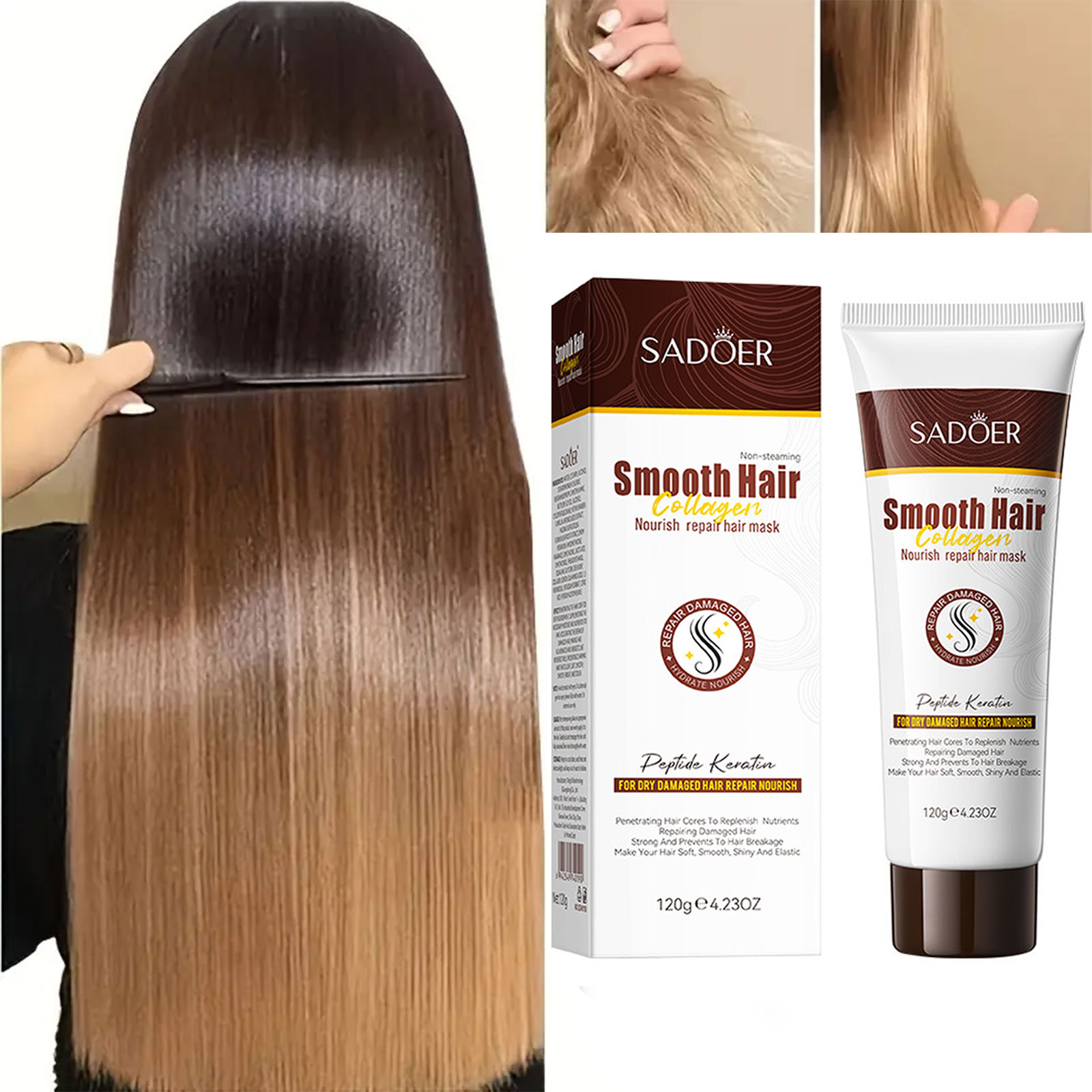 Deep Conditioner Mask - SADOER masque capillaire au collagène professionnel