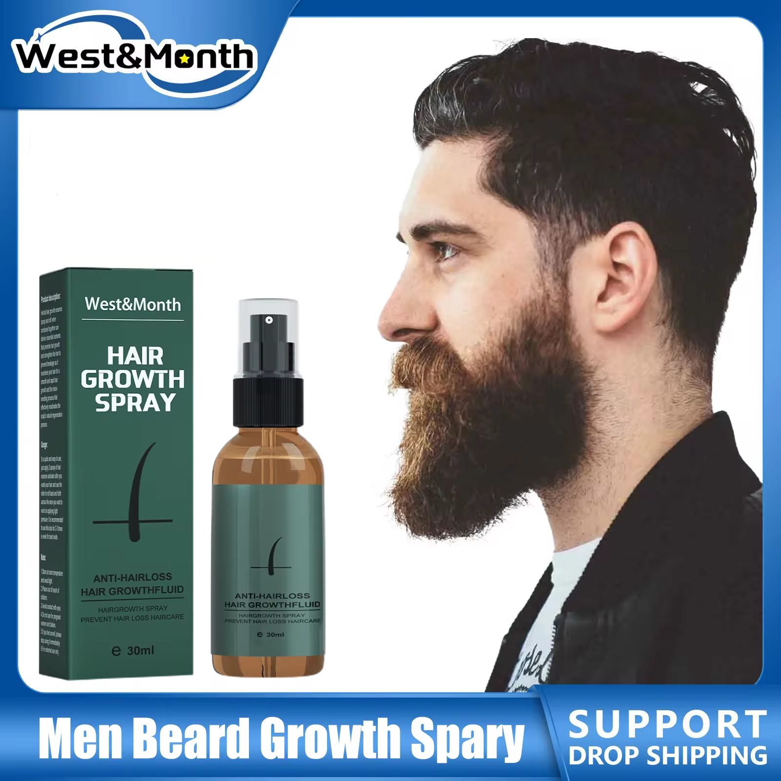 Caffeine Hair Serum - Kit de Croissance de la Barbe