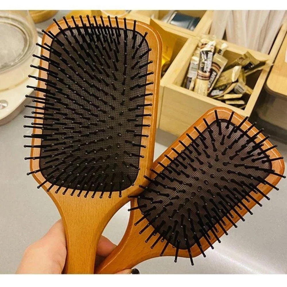 Hair Care For Hair Loss - Peigne de massage en bois pour