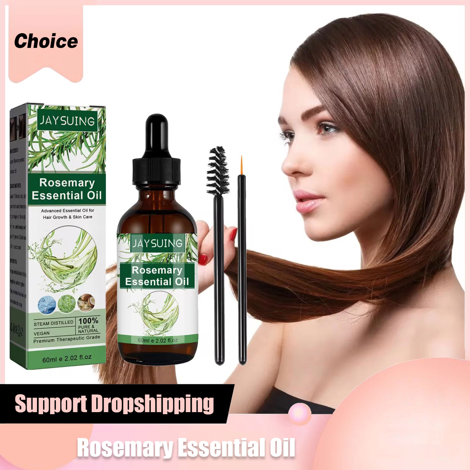 Hair Care For Hair Loss - Huile essentielle de romarin pour la