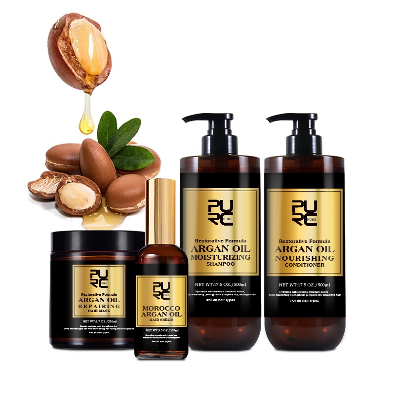 Deep Conditioner Mask - Shampoing à l'huile d'argan marocain, après-shampooing,