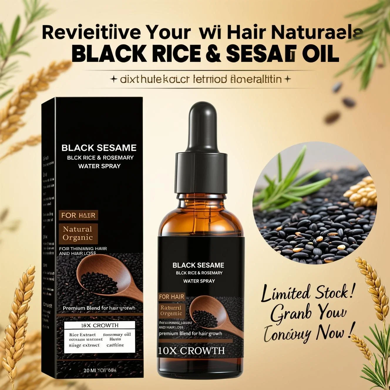 Caffeine Hair Serum - Sérum de croissance des cheveux au