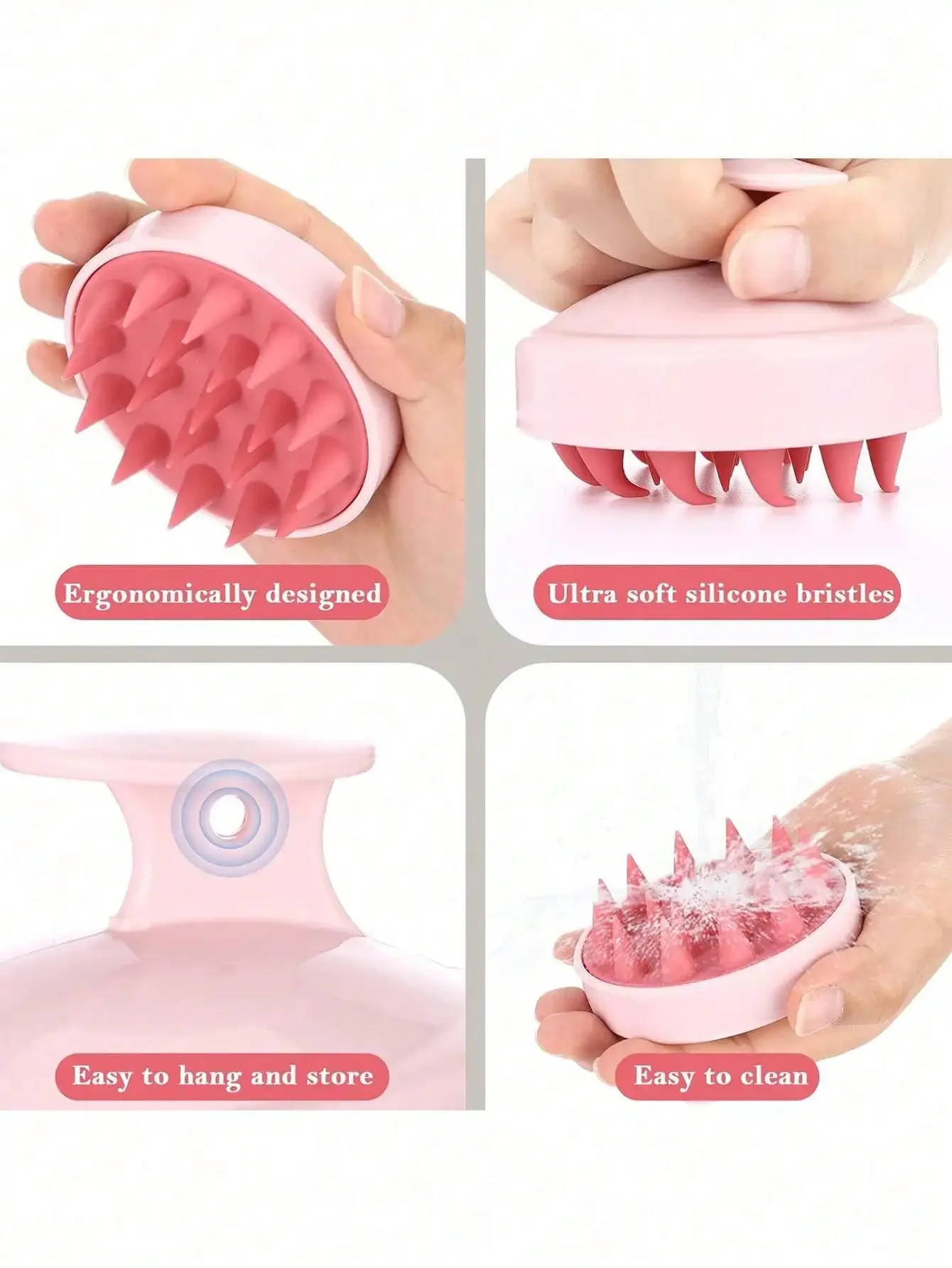 Brosse à shampooing en silicon - Hair Care For Curly Dry Hair avis et prix