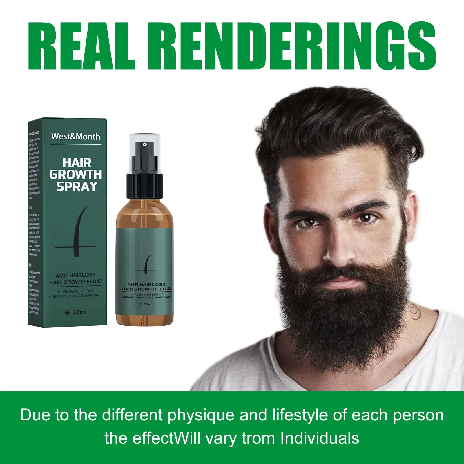 Kit de Croissance de la Barbe  - Caffeine Hair Serum avis et prix