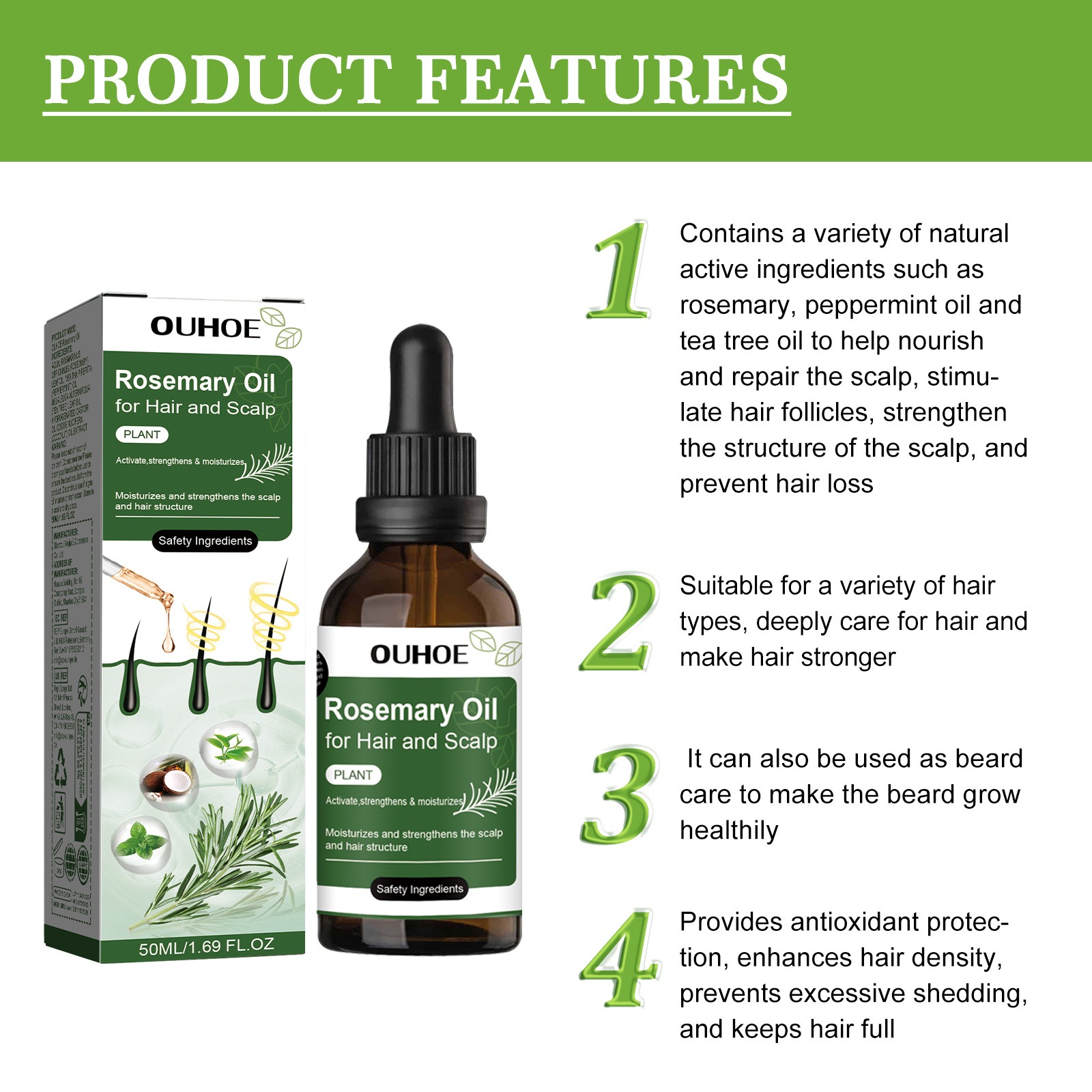 Huile de croissance capillaire - Caffeine Hair Serum avis et prix