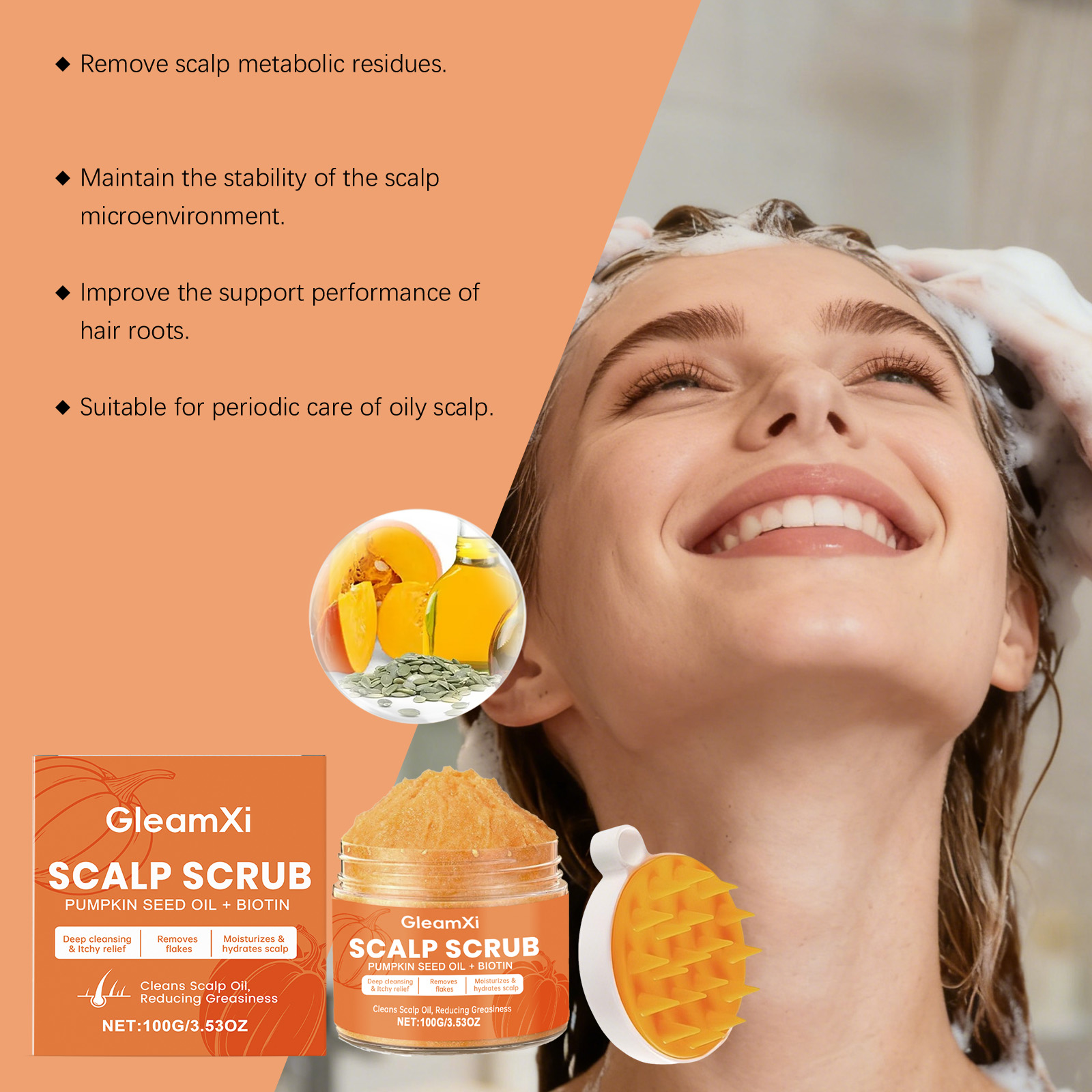 Gommage capillaire à l'huile d - Scalp Scrub Exfoliant avis et prix