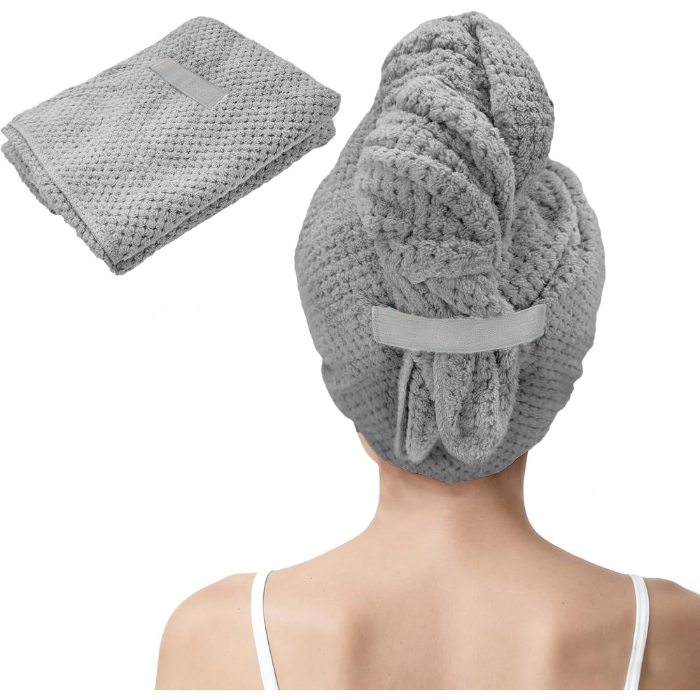 Serviette turban en microfibre - Hair Care For Curly Dry Hair avis et prix